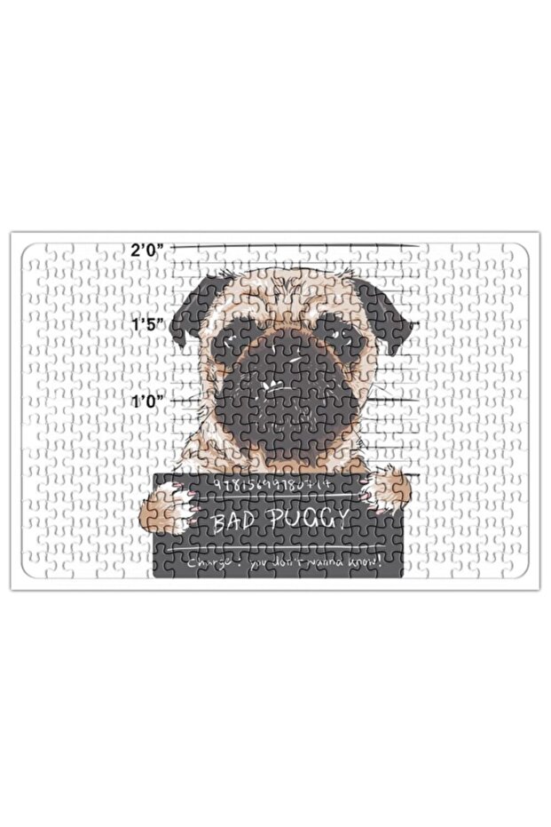 Bad Puggy Pug Dog Puzzle 240 Piece Jigsaw