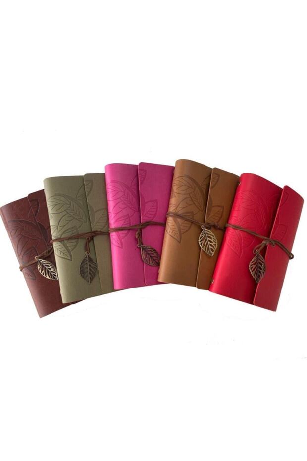 كتاب ذاكرة مغطى بالجلد بني فاتح - 1