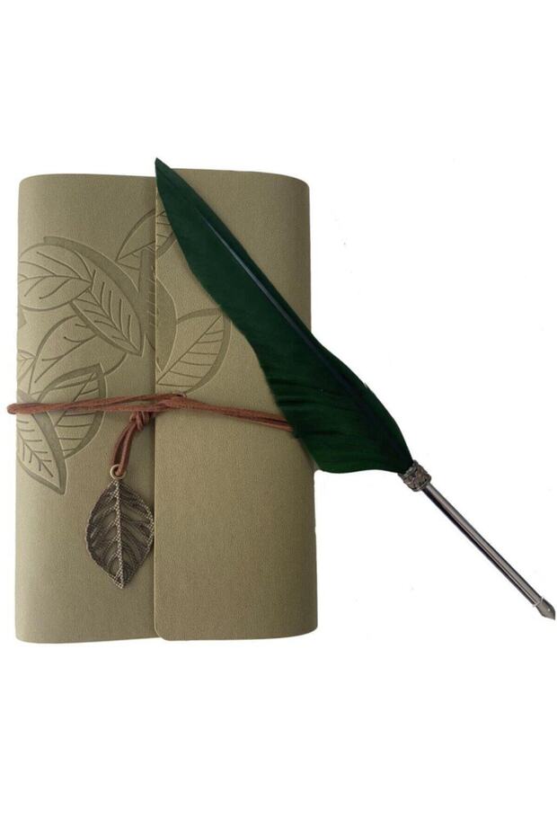 كتاب ذاكرة مغطى بالجلد بني فاتح - 4