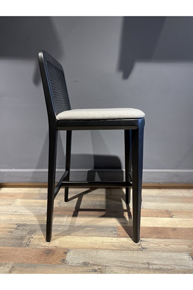 Ahşap Hazeranlı Bar Taburesi - 2