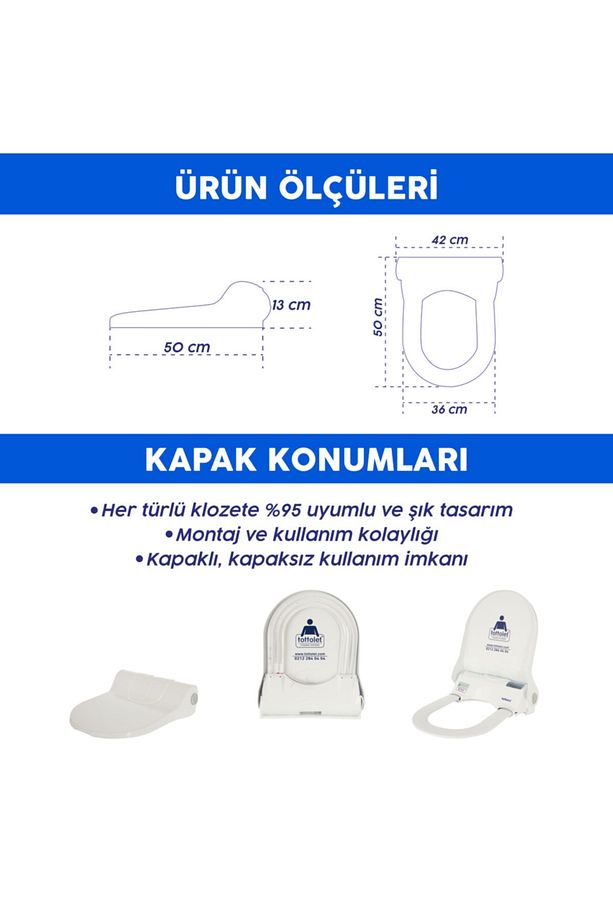® Elektrikli-ledsörlü® Otomatik Hijyenik Klozet Kapak Sistemi Ve Rulo Paketi 15 Adet Rulo - 8