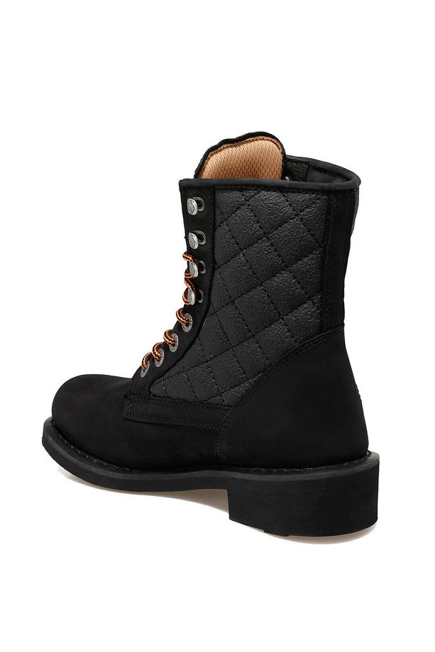 New Worker Unisex Deri Bot Siyah - 3
