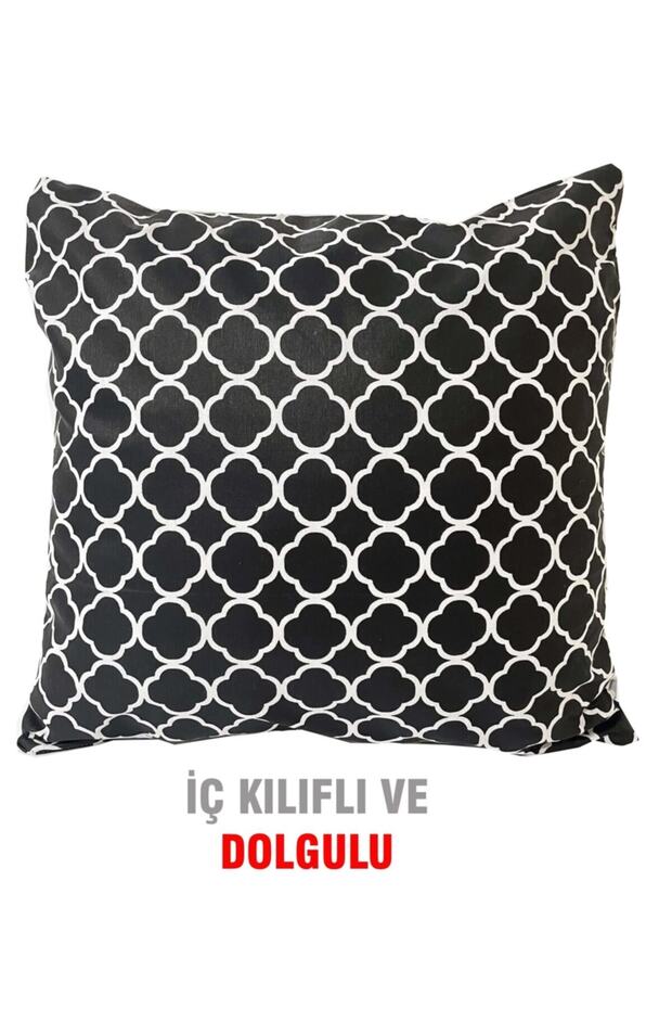 Throw Pillow Filled Zippered VIP Pillow 1 Piece - 43x43 Cm (karaçatı)