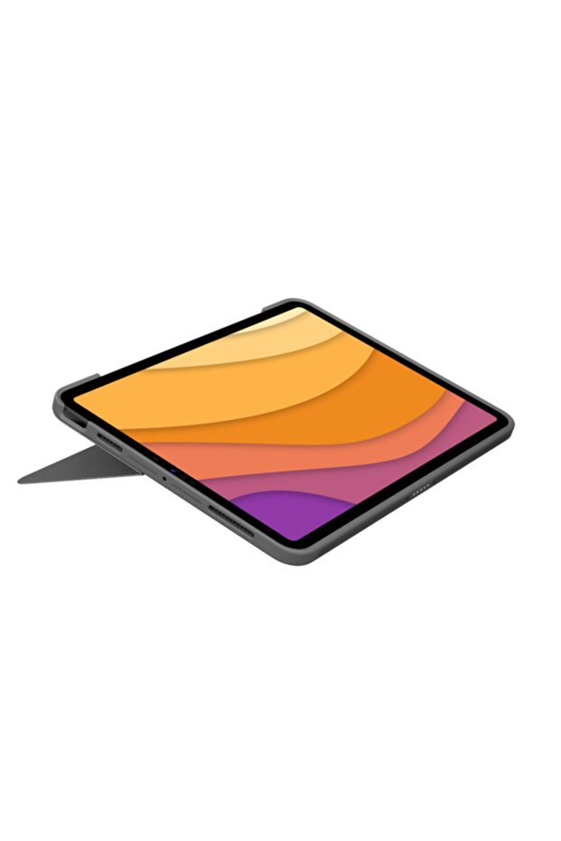 Combo Touch iPad Air 10.5 inç 4. Nesil ile Uyumlu Çok Yönlü Klavyeli Kılıf - Gri - 4