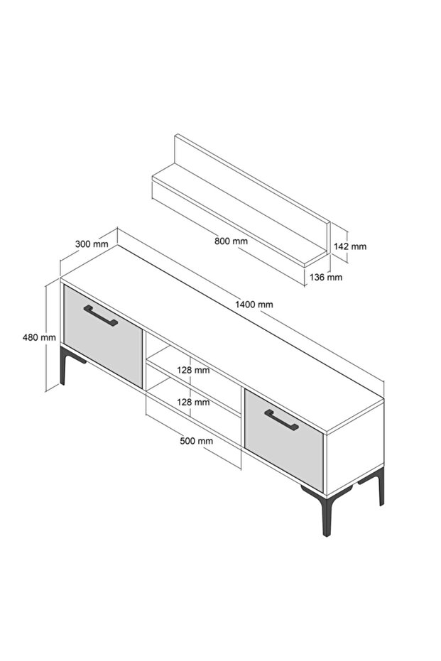 Riga Tv Ünitesi Beyaz - 4