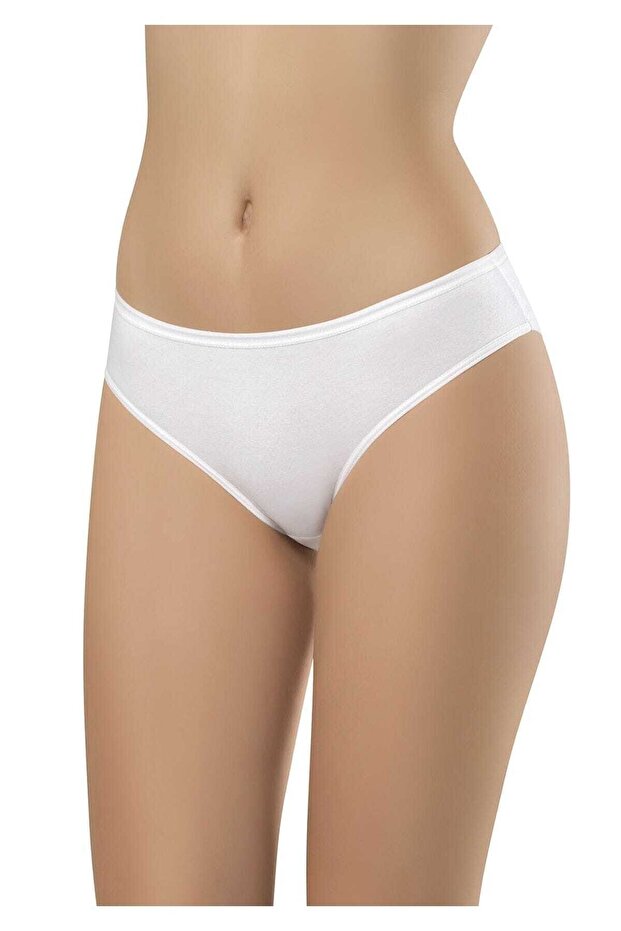 2502 Women's 3-Piece White Lycra Bikini Panties