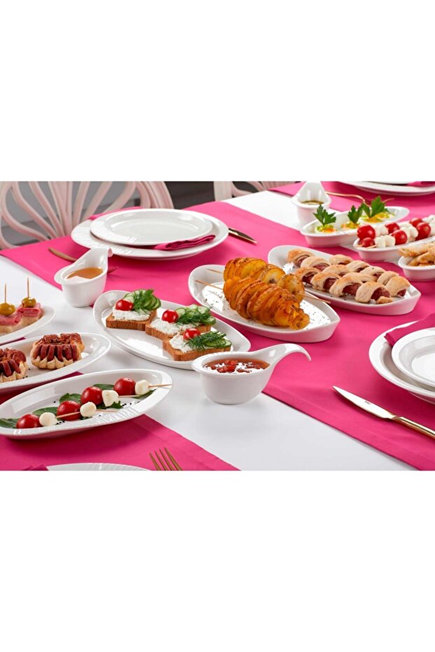 Bianca 25.5 cm Oval Tabak - 4