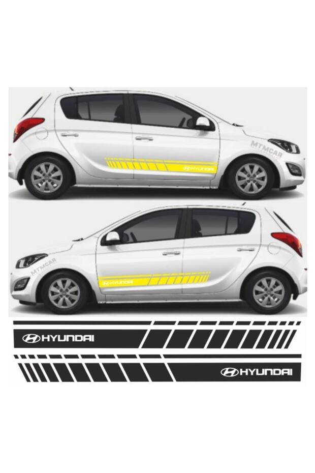 ملصق سيارة بشريط جانبي لسيارة Hyundai I30