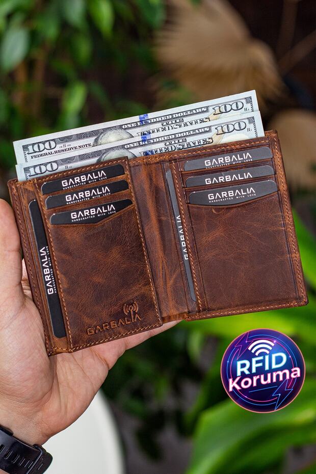 Hakiki Deri Taba Erkek Cüzdan - 1