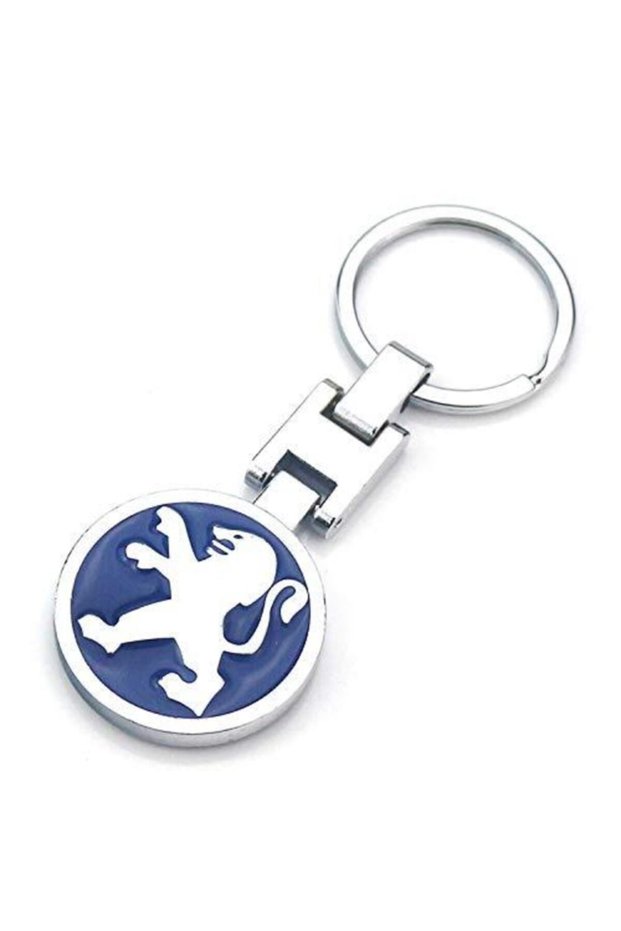 Peugeot Blue Metal Keychain 207 208 307 308 2008 3008 Car Keychain Suitable for All Series