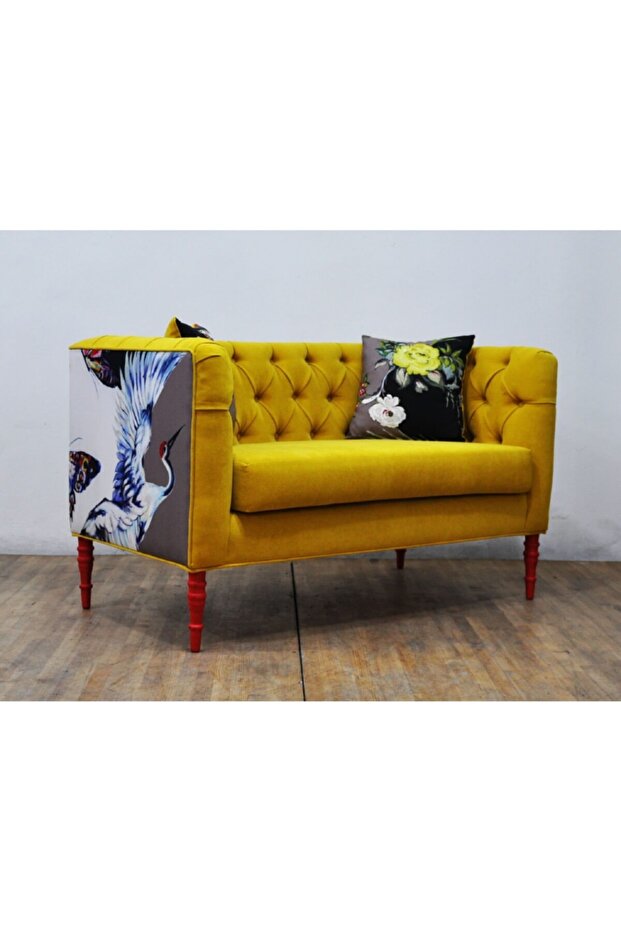 Loveseat 2'li Kanepe - Sarı Sevda - 2