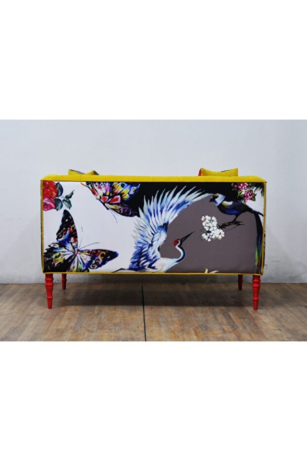 Loveseat 2'li Kanepe - Sarı Sevda - 4