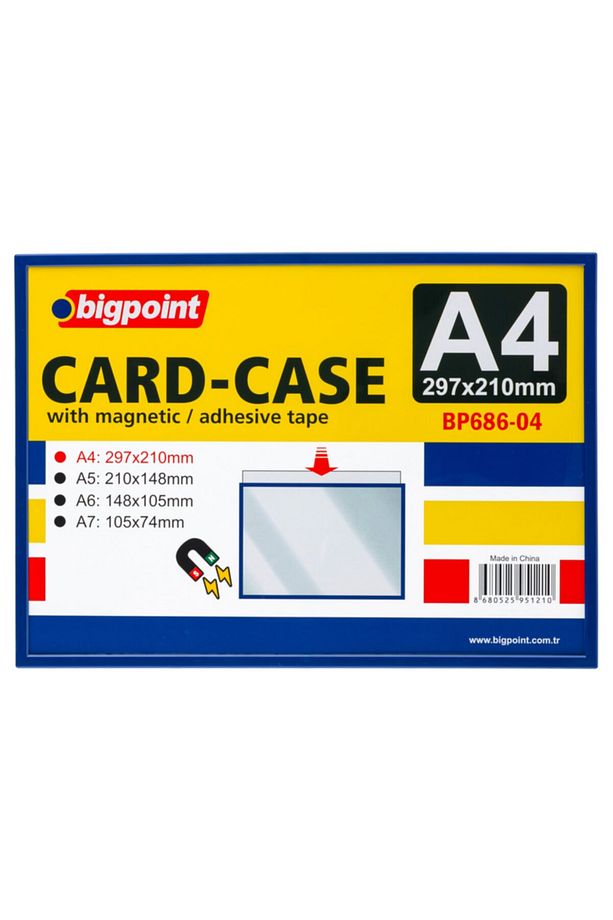 A4 Mıknatıslı(magnetic) Afiş Muhafaza Kabı 5'li Poşet - 1
