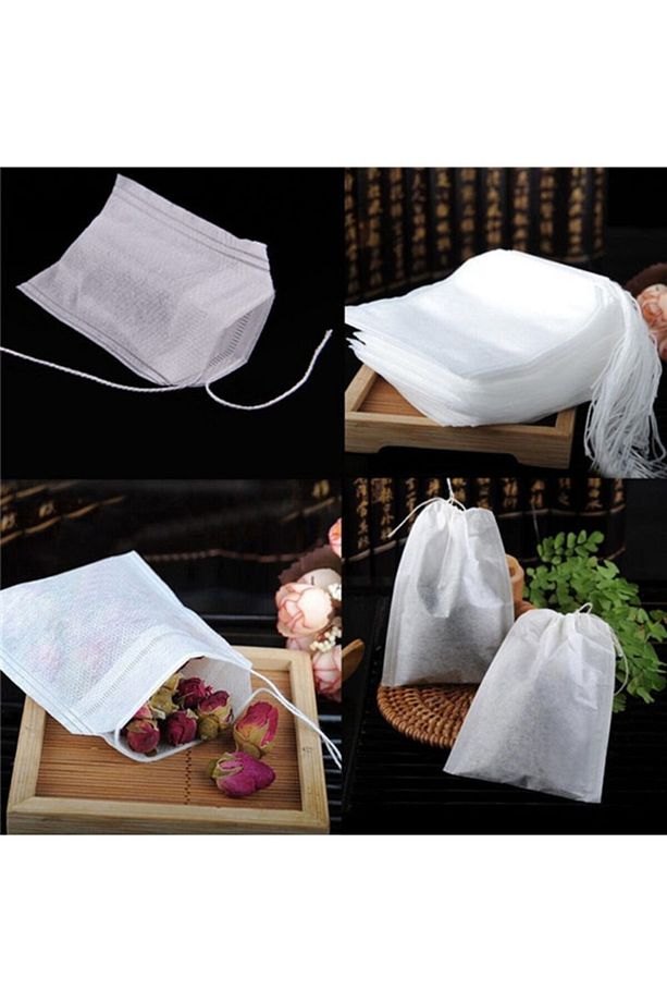 Sallama Çay Poşeti Boş Kokusuz 5.5x7 Cm 10 Paket 100'lü 1000 Ad. Filtre Kahve Poşeti - 2