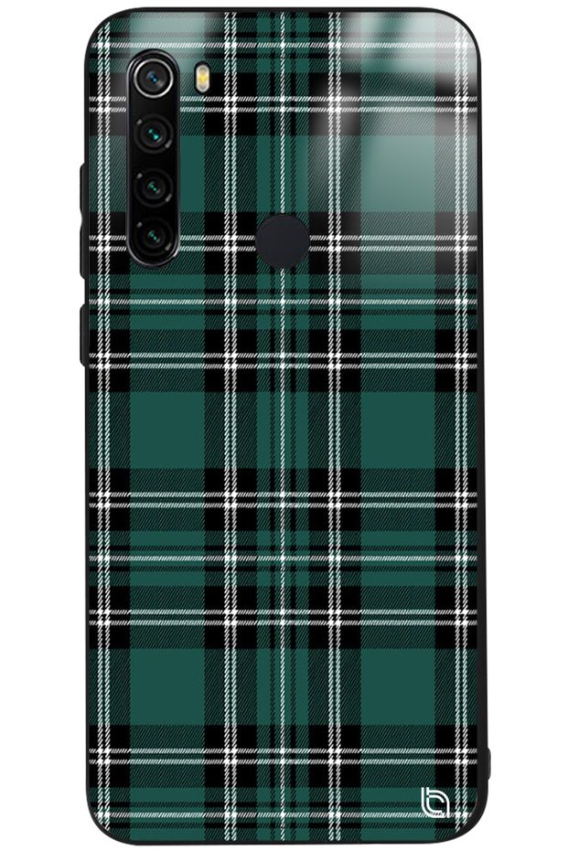 حافظة هاتف Xiaomi Redmi Note 8 من القماش المنقوش بنمط ممتاز لامع