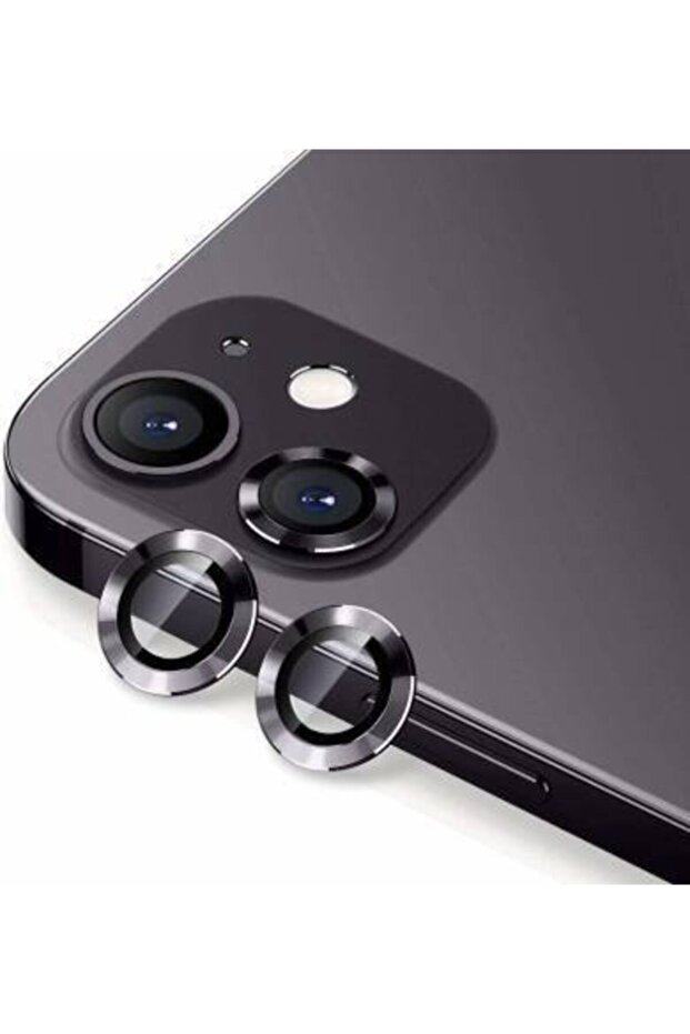 واقي عدسة الكاميرا مع إطار معدني متوافق مع هاتف iPhone 12