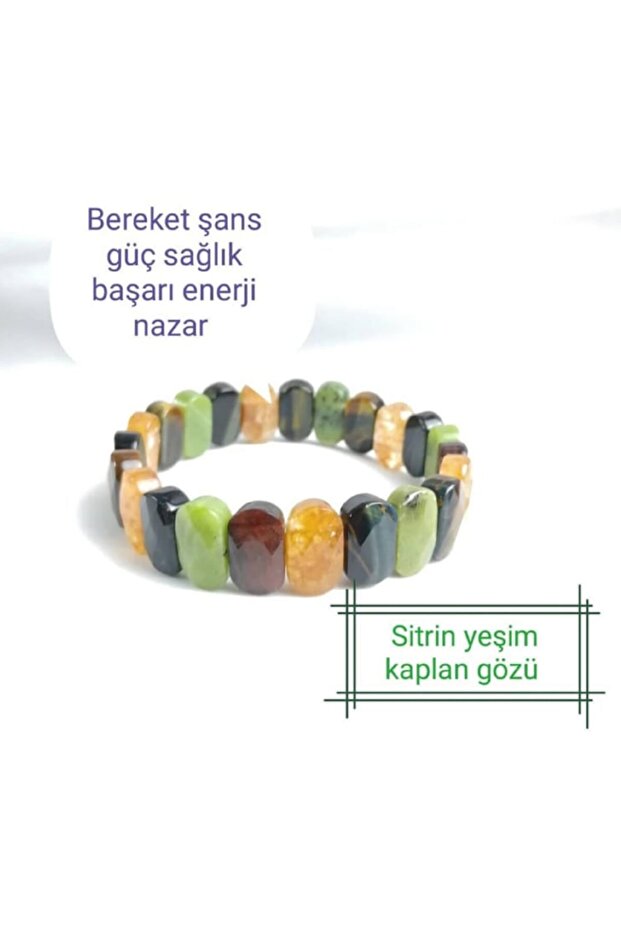 Certified Citrine - Jade - Tiger Eye - Natural Stone Rolex Bracelet