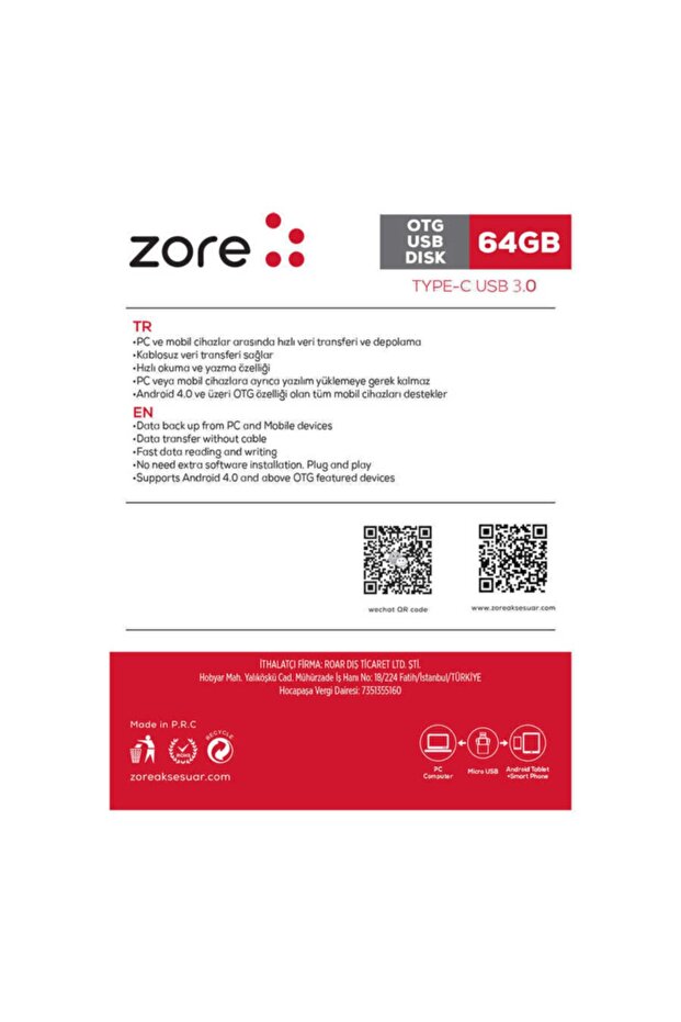 Microstore Galaxy Note 20 Ultra Uyumlu Hızlı Veri Aktarımı 32gb Type-c Metal Otg Flash Bellek - 2