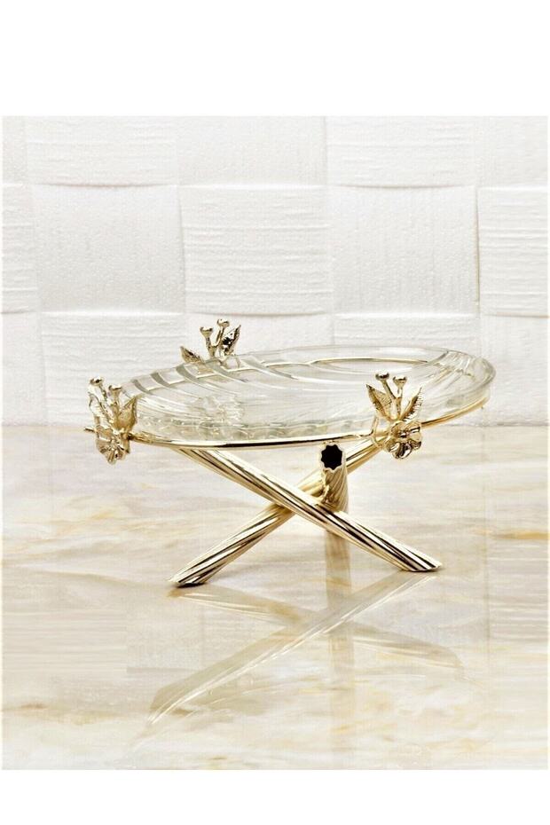 Dekoratif Lüx Servis Sunum Tabağı - 2