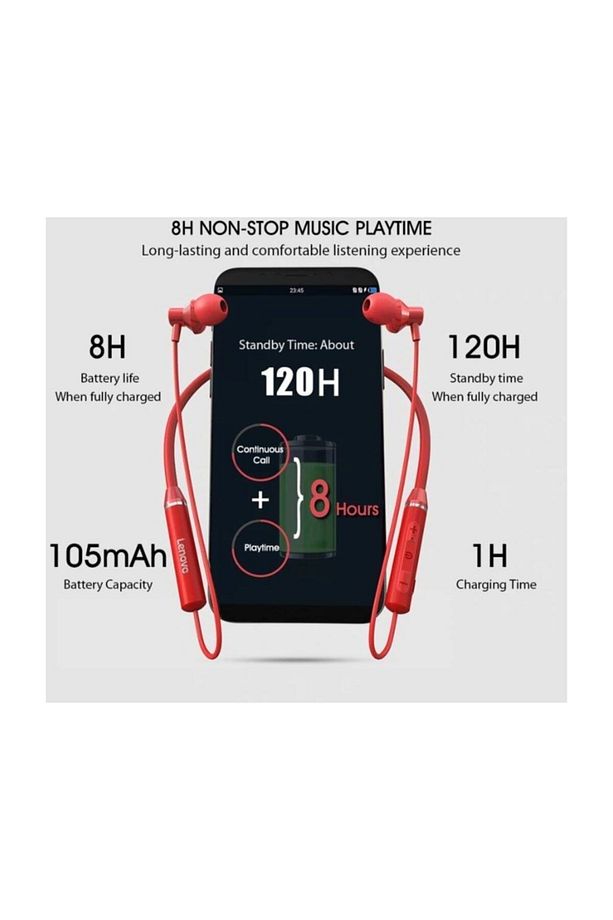 He05 Bluetooth Kablosuz Kulaklık Manyetik Sporcu Koşu Su Geçirmez - 4