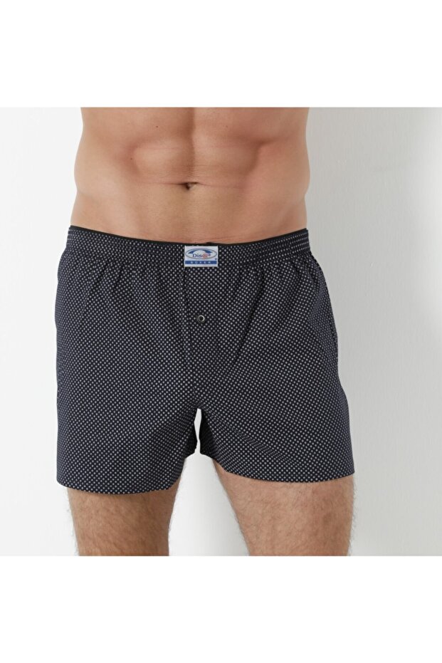 6'lı Poplin Erkek Boxer - 1