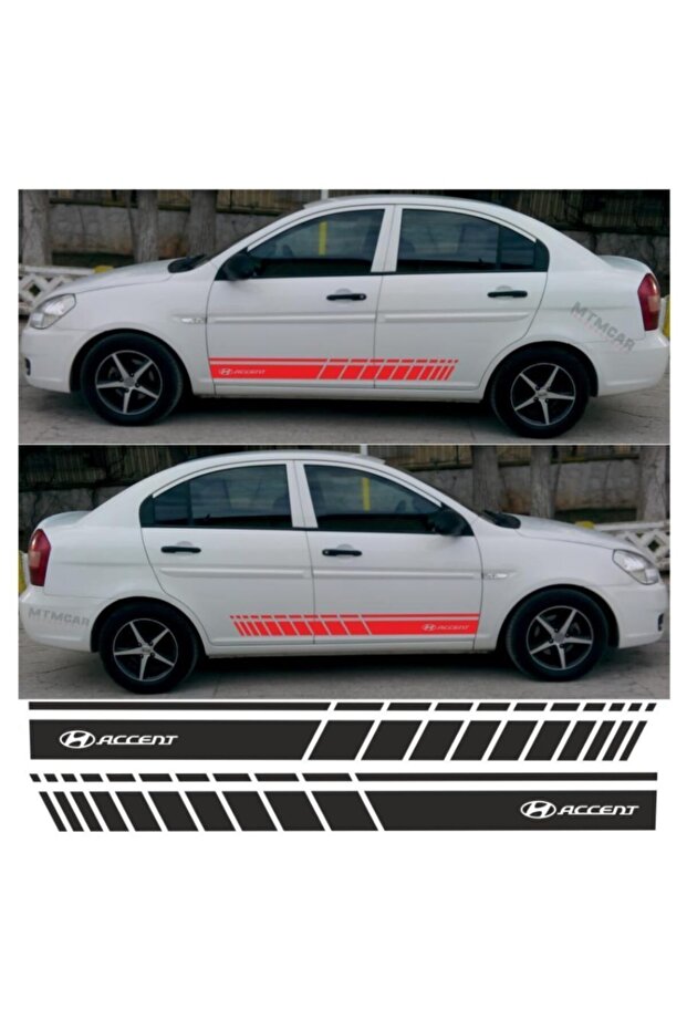 ملصق سيارة بشريط جانبي من Hyundai Era