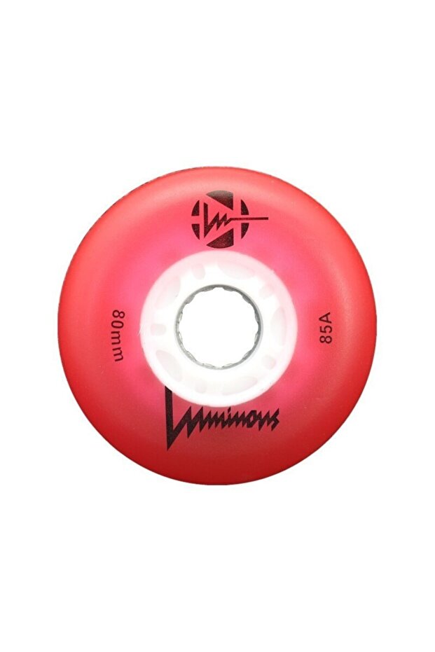 عجلة تزلج مضيئة باللون الأحمر - 1