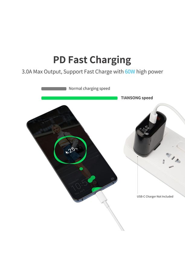 Type-c To Type-c Kablo Tüm Type-c Çıkışlı Cihazlarla Uyumlu Usb-c To Usb-c - 3