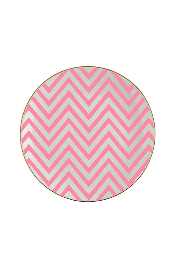 Pembe Zigzag Tabak 23 Cm - 1