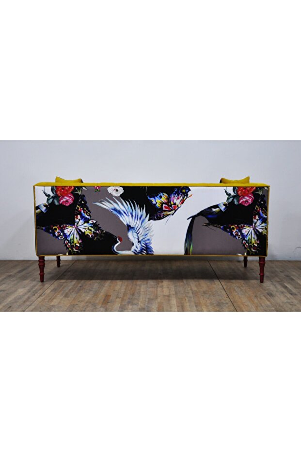 Loveseat 3'lü Kanepe - Sarı Sevda - 4
