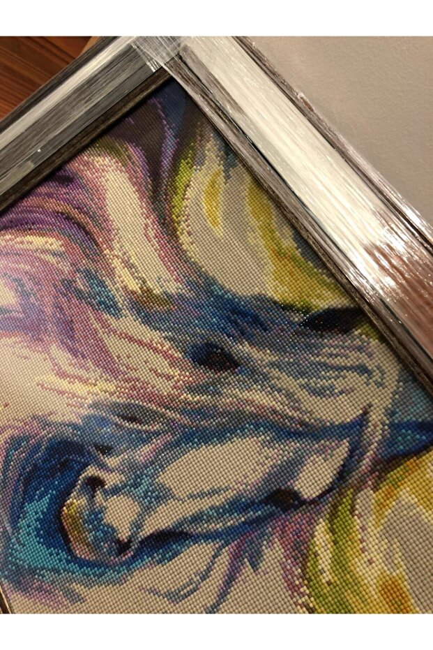 Elmas Mozaik Tablo At Figürü - 3