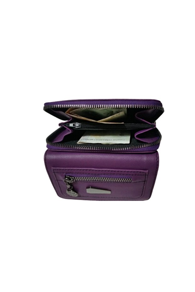 Kadın Mor Cüzdan - 4