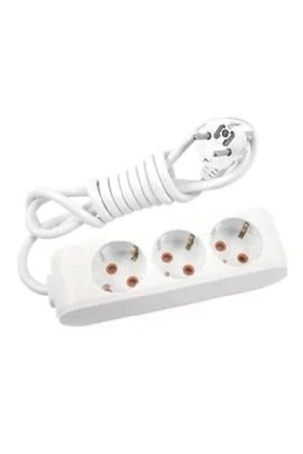 مقبس ثلاثي LED متعدد - 3 أمتار (مع ميزة حماية الطفل)