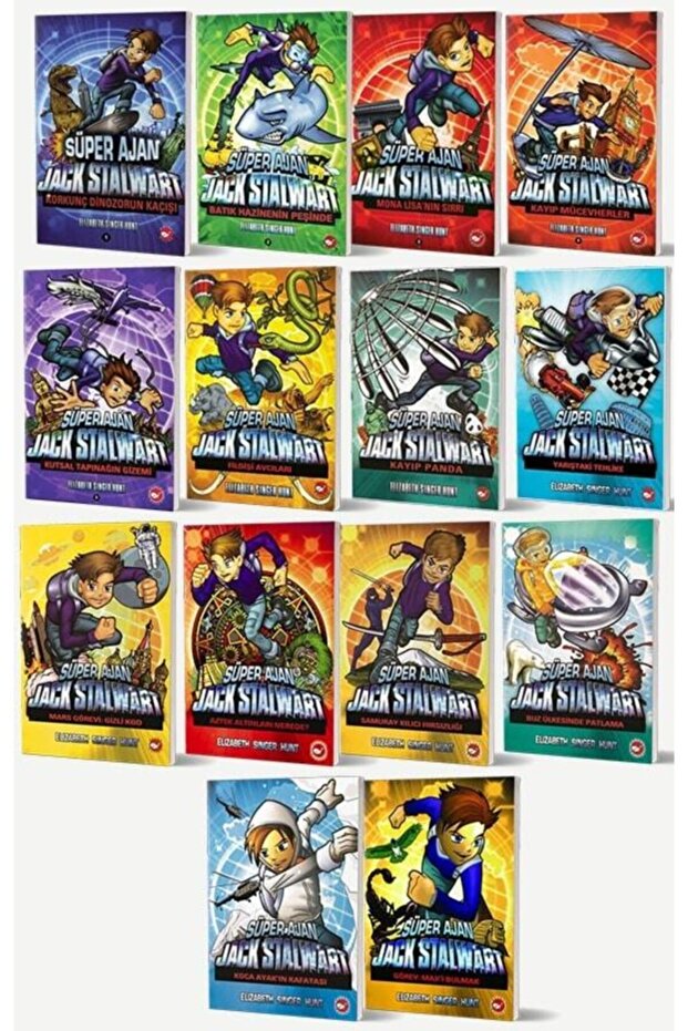 Süper Ajan Jack Stalwart Seti - (14 KİTAP)