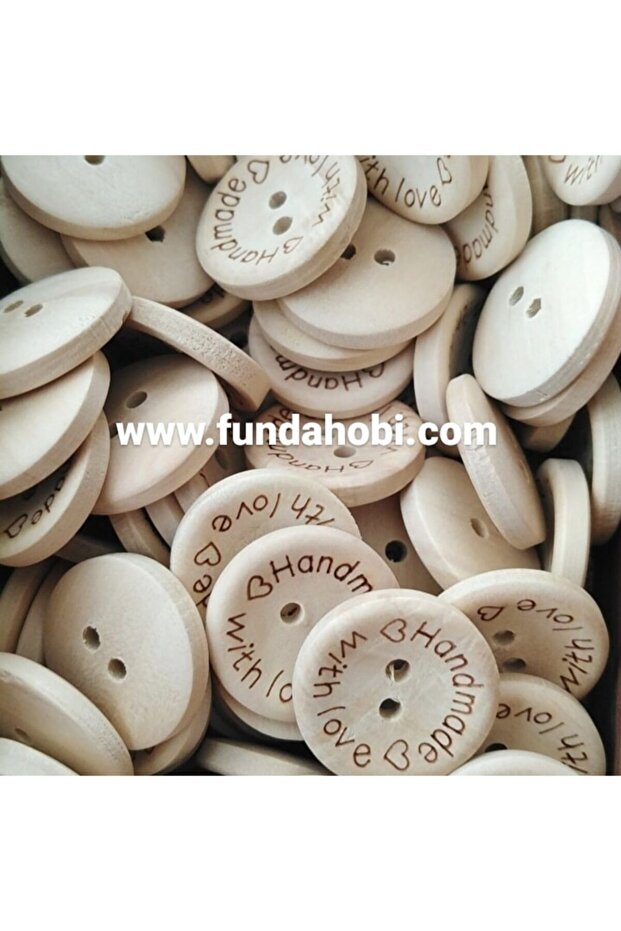20 Mm Handmade Wooden Button