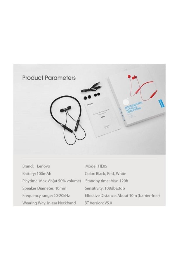 He05 Bluetooth Kablosuz Kulaklık Manyetik Sporcu Koşu Su Geçirmez - 5