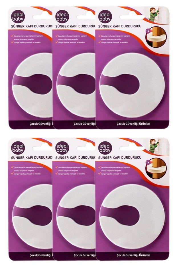 6 Pieces Ideal Baby Sponge Door Stopper Safety Product