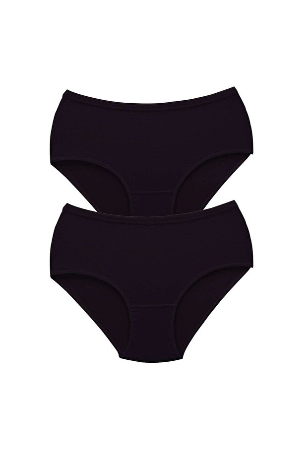 2 Pieces Women's High Waist Bato Thick Rubber Panties