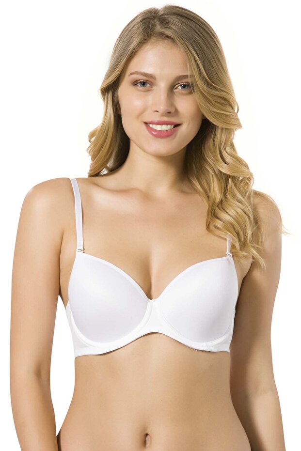 9700 Women's Non-Padded Non-Support Soft Micro White Bra Mrt9700b
