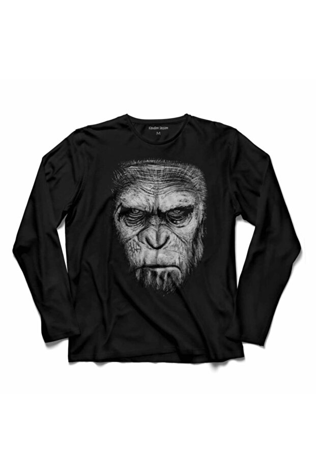 Majica dugih rukava "Apes Hell Caesar Evolution Evolution Monkey War Planet Apes" - 1