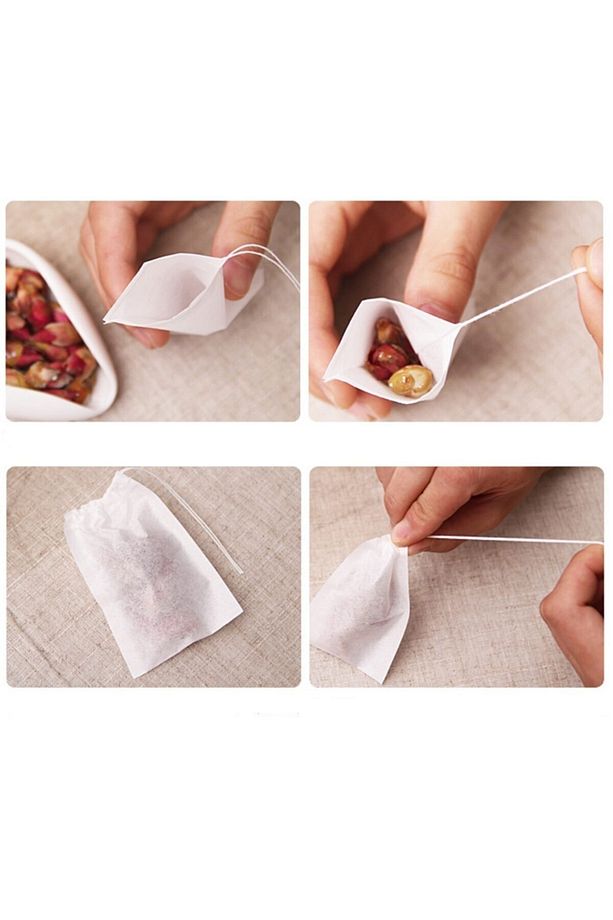 Sallama Çay Poşeti Boş Kokusuz 5.5x7 Cm 10 Paket 100'lü 1000 Ad. Filtre Kahve Poşeti - 3