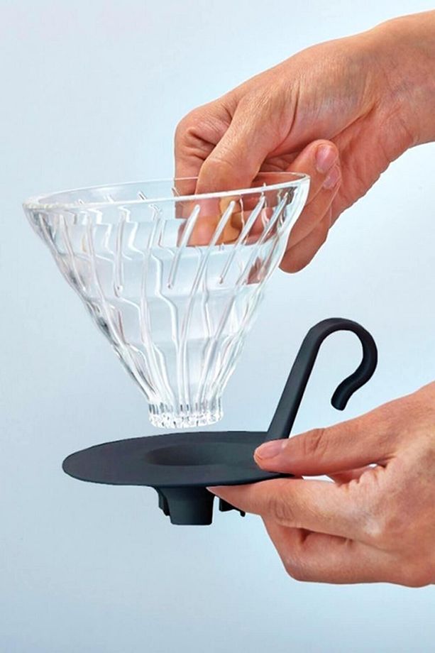 V60 02 Dripper Siyah Cam - 2