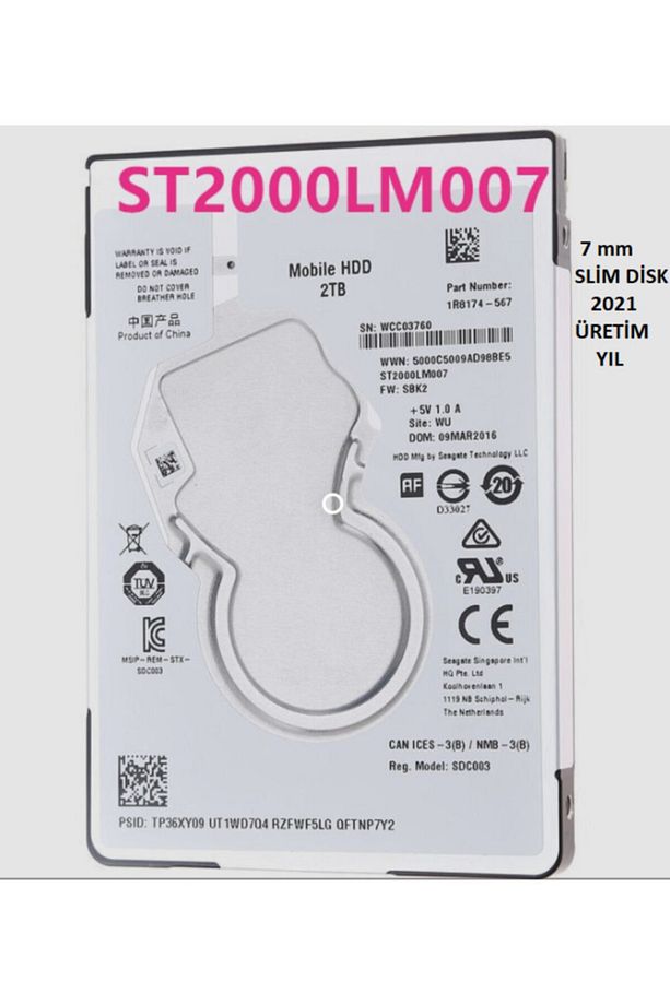 Mobile St2000lm007 2.5" 2 Tb Sata 3 Notebook Hdd - 1