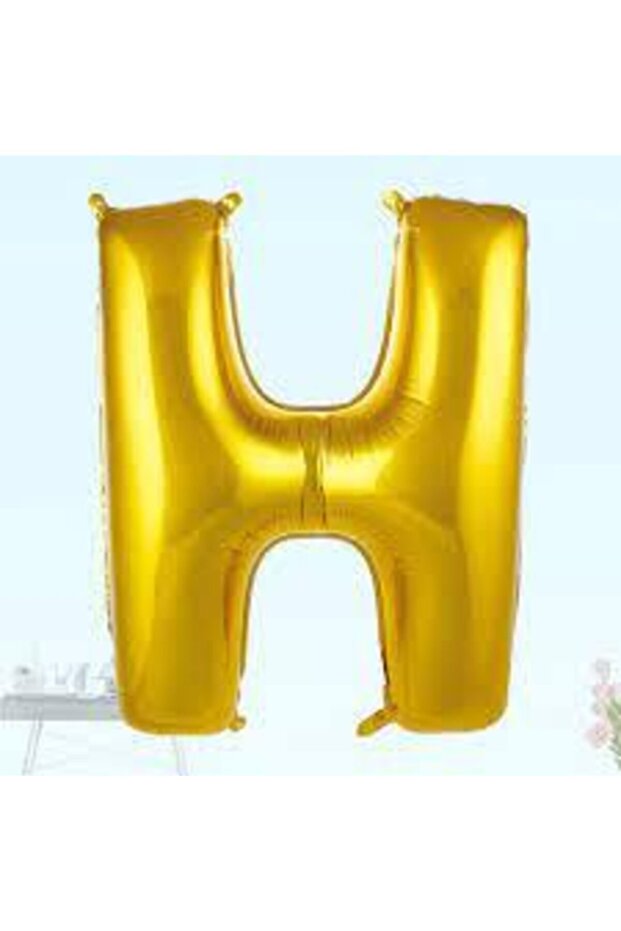 16'inch 36 cm Foil Balloon Gold Color H Letter