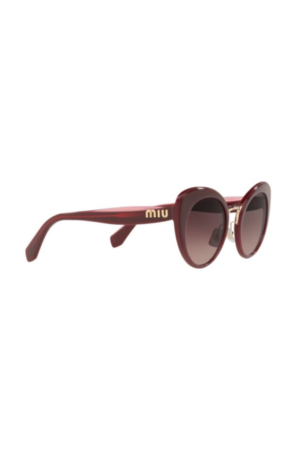 Mıu Mıu 06ts 40z150 Bordo Kadın Güneş Gözlüğü - 4