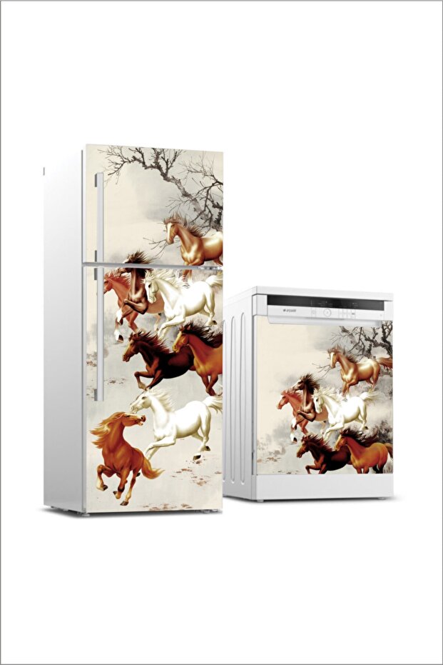 Refrigerator And Dishwasher Door Covering Mounted Self Adhesive Sticker Foil Coating