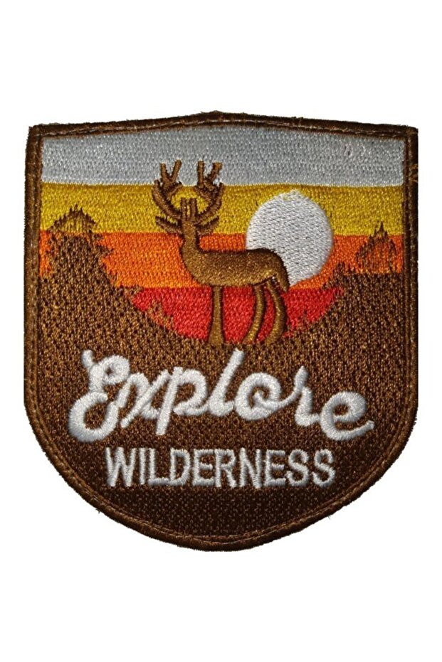 Explose Wilderness Nakış Işleme Arma Patch Peç 8x9 Cm Cırt Bantlı - 1
