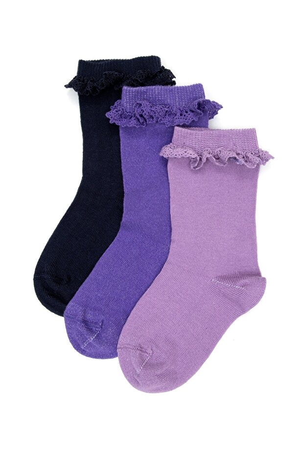 Purple Girls Socks
