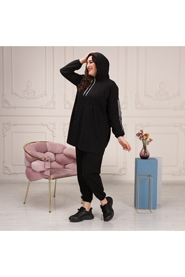 Large Size Oversize Model Tracksuit Set - 4