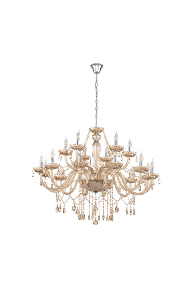 39095 Iç Mekan " Basılano " Krom Renk Dökme Çelik Sarkıt Lamba Ip20 E14 Max: 18x40w Çap: 100 C - 1
